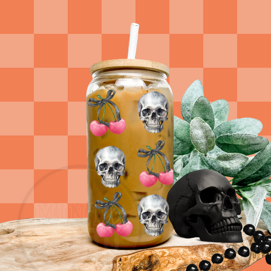 Skulls and Cherries | Glass